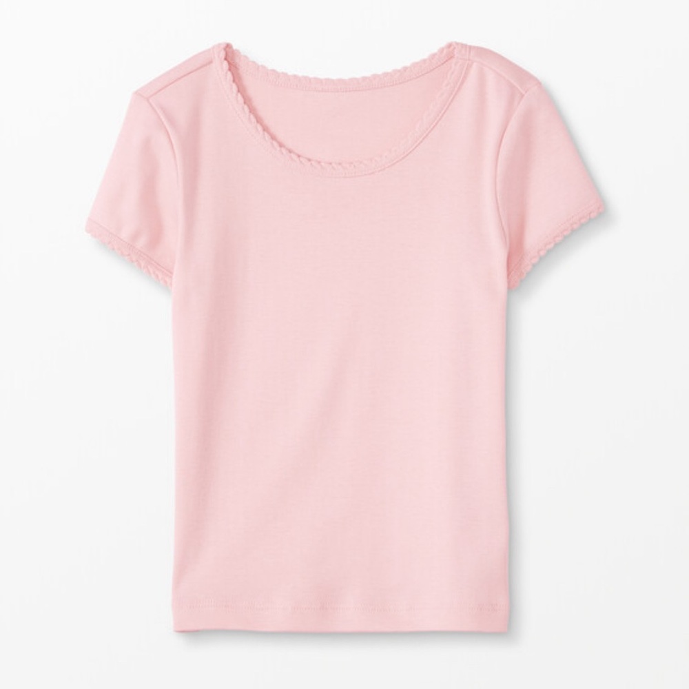 Hanna Andersson pale pink tee